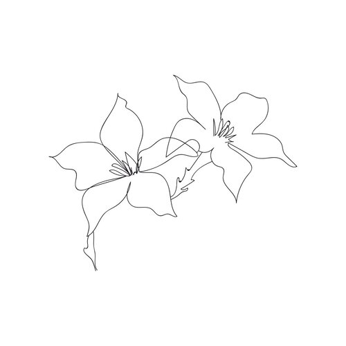 dibujo sencillo color flor de loto