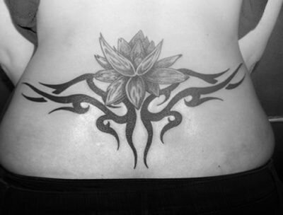 tattoo tribal de flor de loto