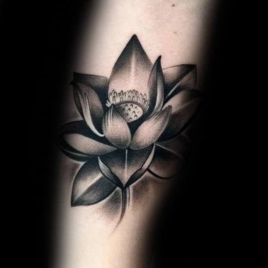 Tatuajes de la flores de loto en 3D