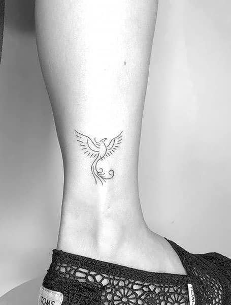 Phoenix Tattoo Pie Mujeres