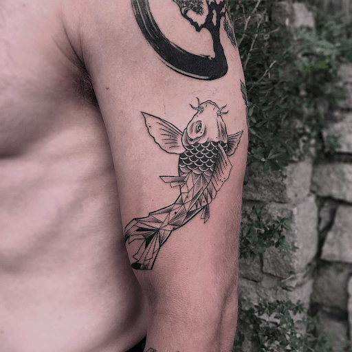 The true meaning of koi fish and lotus flower tattoo
